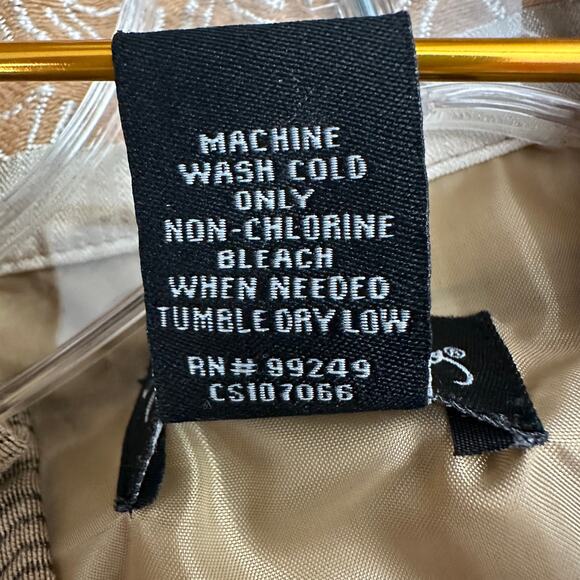 Maggie Barnes Womens Jacket Size 1X Brown Boho Southwest Tribal Print Artsy - Picture 4 of 7